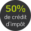 Bénéficier d’un crédit d’impôt de 50 %